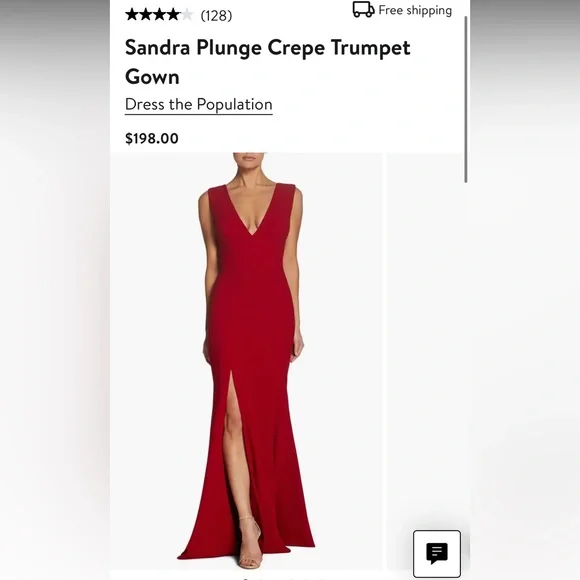 strapless open back dress Sandra Gown  Dress the Population
